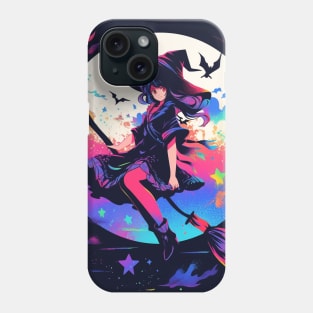 cute witch at night Phone Case