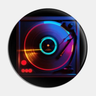 Glow Party DJ Turntable Pin