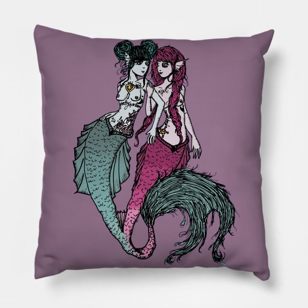 Galactic Siamois Pillow by NoisomeArt