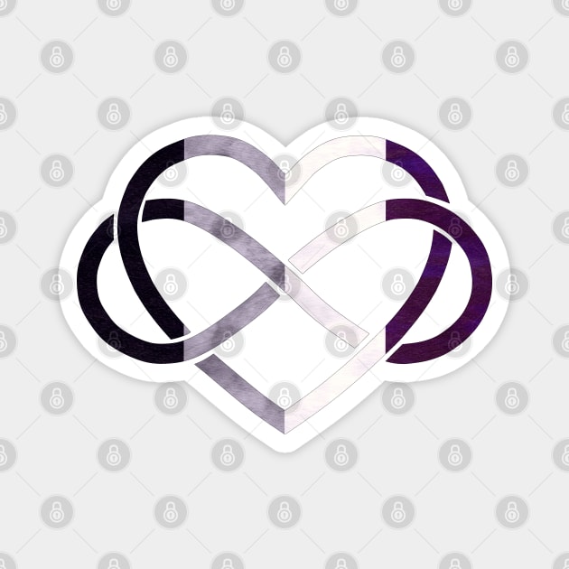 Polyamory Heart - Asexual Pride Magnet by Tiger Torre