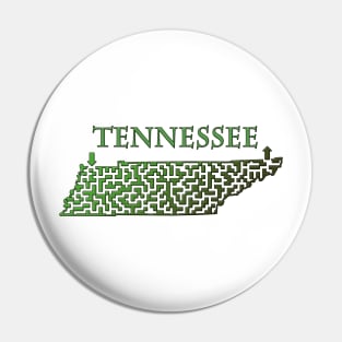 State of Tennessee Colorful Maze Pin