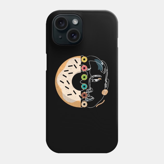 Check Out My Six Pack Donuts Lover Half Human Half Doughnut Phone Case by alcoshirts