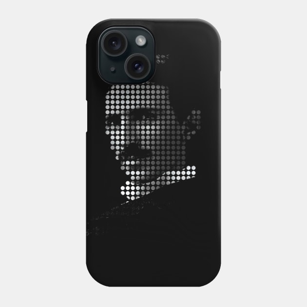 Nikola Tesla Dotted Design Phone Case by Nirvanax Studio