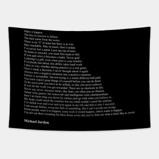 Michael Jordan Quotes Tapestry