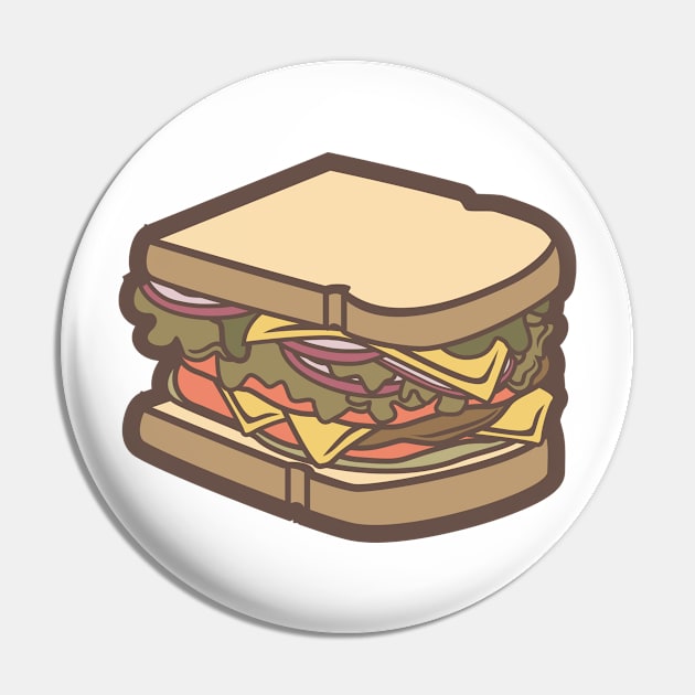 Sandwich Pin by ShirtyLife