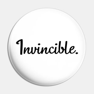 Invincible. Pin