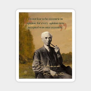 Bertrand Russell Quote – Thought-Provoking Philosophy & Logic Design Magnet