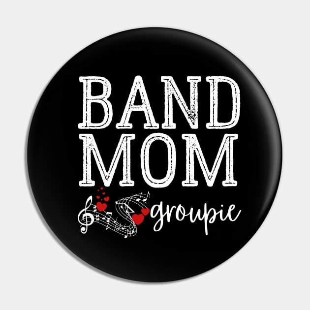 Marching Band Mom Groupie Musical Notes Pin by MalibuSun