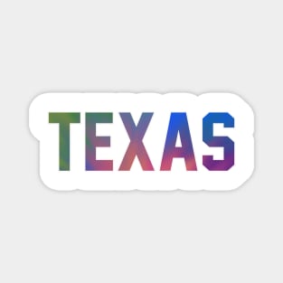 Texas Tie Dye Jersey Letter Magnet