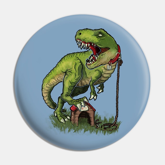 Domesticated Tyrannosaurus Pin by raxarts