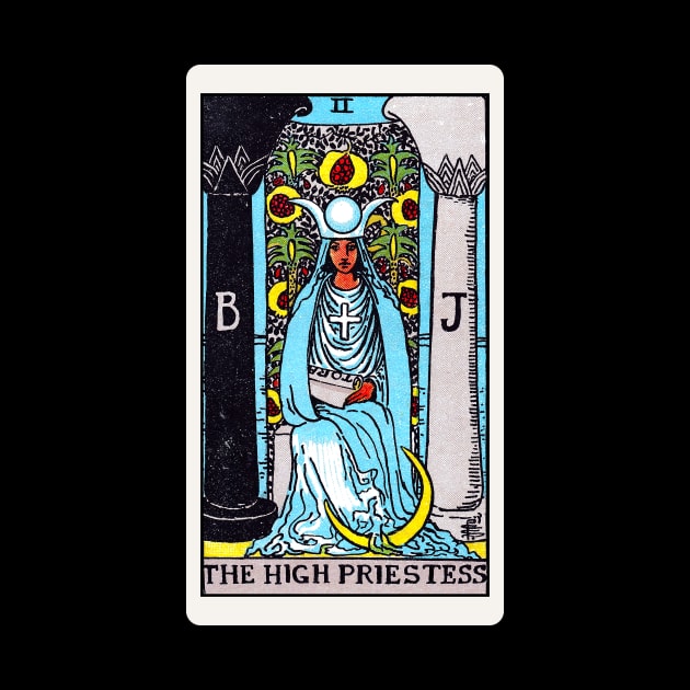 Card #2 - The High Priestess - Rider Waite Smith Tarot by RetroFitted