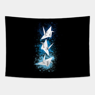 Cranes in Flight Tapestry