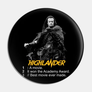 Highlander - There can Only Be One Pin