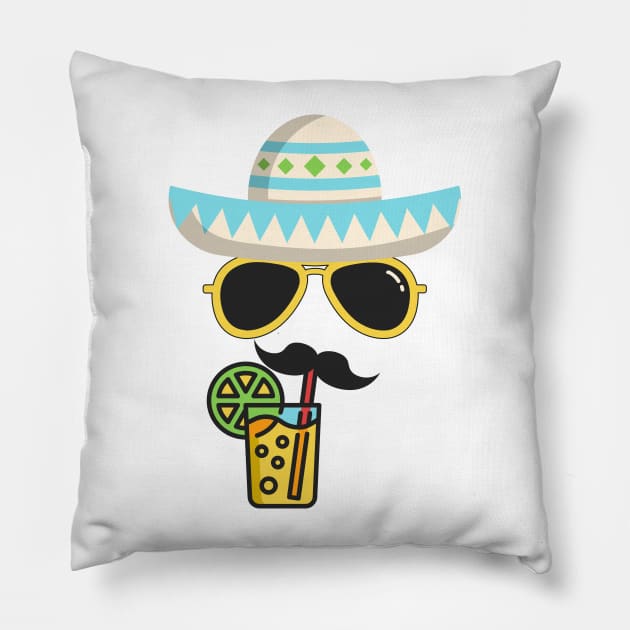 Cinco De Mayo Margarita Pillow by Etopix