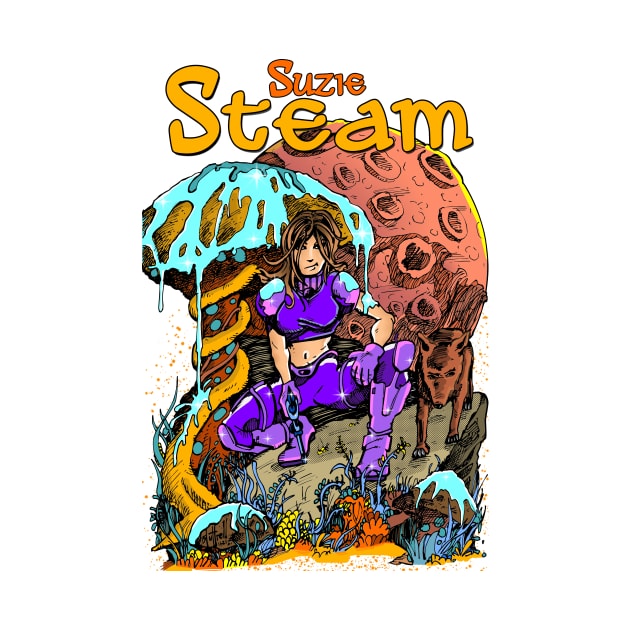 Suzie Steam on the Mushroom Planet by SHANE LUTTRELL DESIGNS