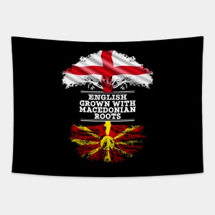 English Grown With Macedonian Roots - Gift for Macedonian With Roots From Macedonia Tapestry