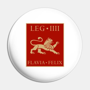 Standard of Legio IV Flavia Felix - Imperial Roman Army Pin