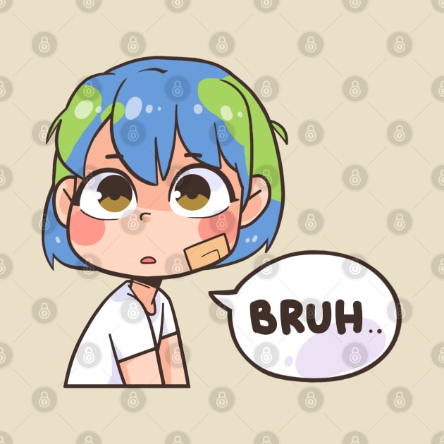 Earth-Chan Bruh by badruzart