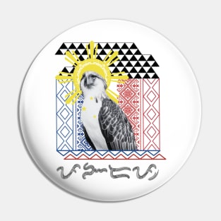 Philippine Eagle / Baybayin word Pangarap (Dream/Cloud Castle) Pin