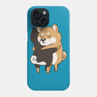 Shiba Inu Hugs Phone Case