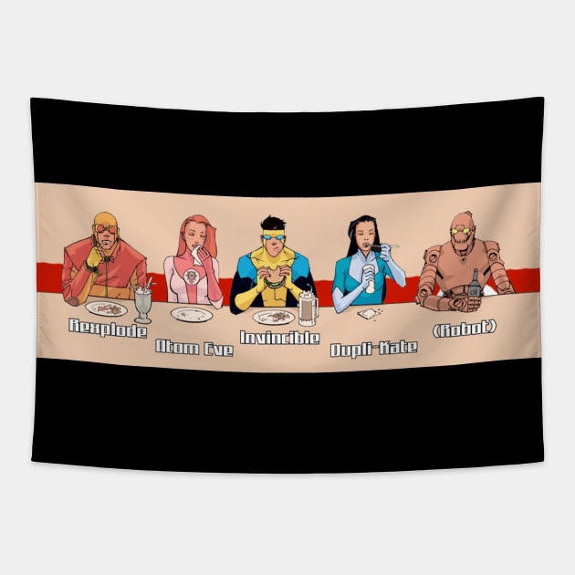 teen team Tapestry by super villain