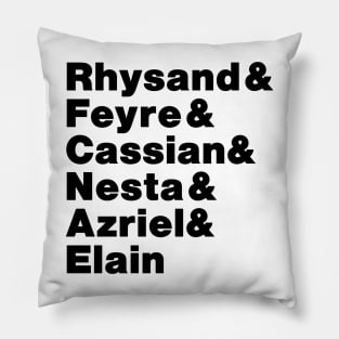 ACOTAR Brothers and Sisters Line Up Pillow