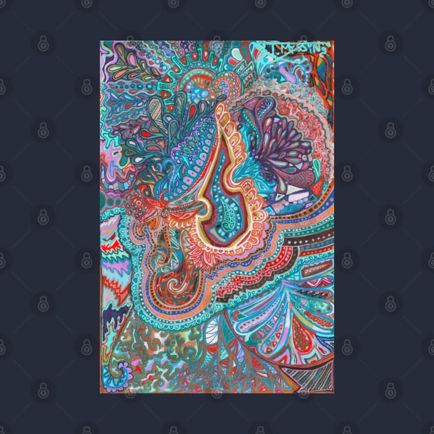 Detailed Colorful Doodle by Missing Keys Inc