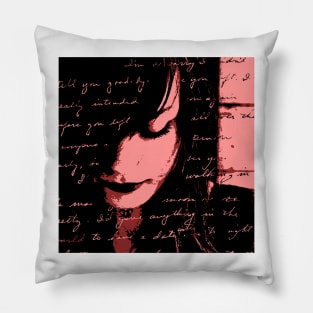 Love Letter Pink Pillow