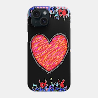 love,red,heart 2 Phone Case