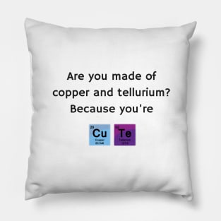 CuTe Chemistry Humor Pillow