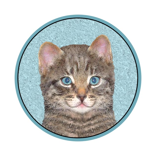 Gray Tabby Cat by Alpen Designs