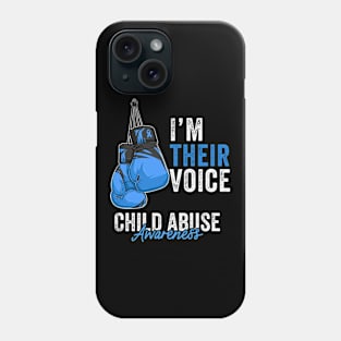 Child Abuse Prevention Awareness Month Blue Ribbon gift idea Phone Case