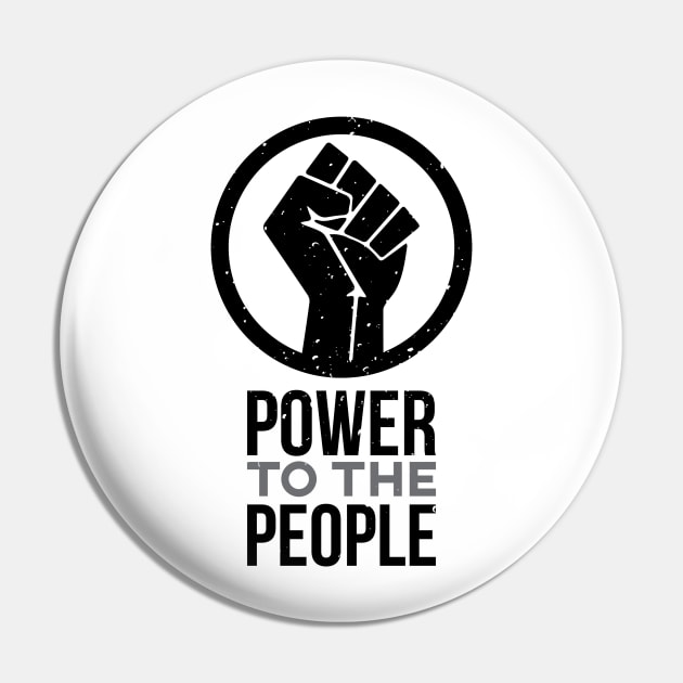Raised Fist Power To The People Shirt Pin by blacklives