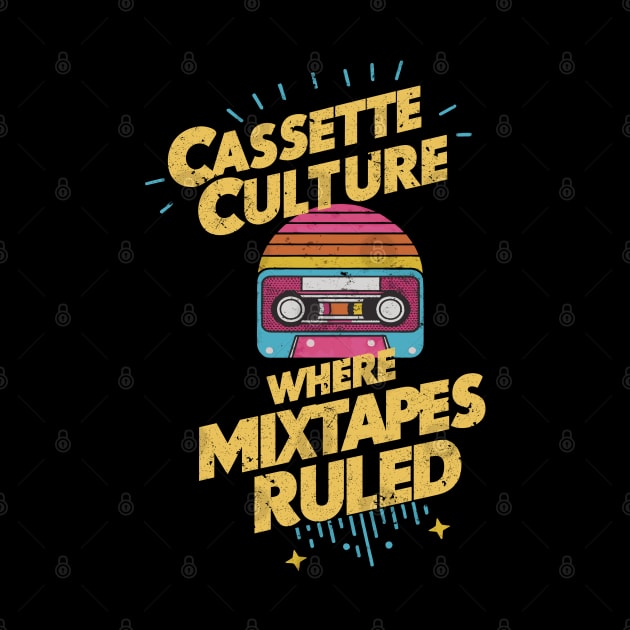 Cassette Culture Where Mixtapes Ruled Retro Vintage Design by TF Brands