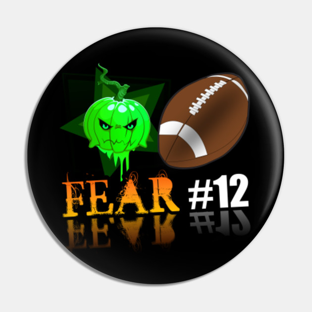 Green Bay Packers Fear 12 Jack O Lantern Trick Or Treat Halloween Sports Gift Green Bay Packers 12 Halloween Pin Teepublic