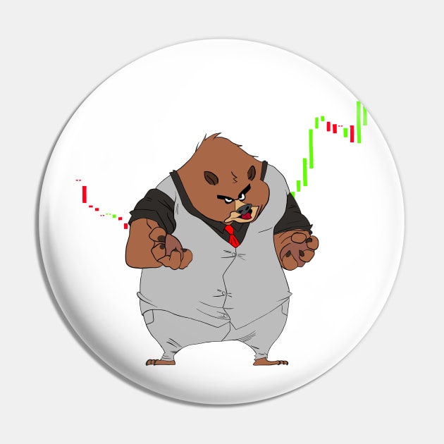 Bull market makes the bear angry - Stock Chart Pin by ro83land