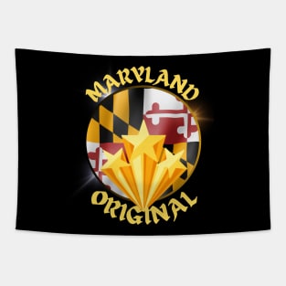 MARYLAND ORIGINAL WITH FLAG AND STARS DESIGN Tapestry