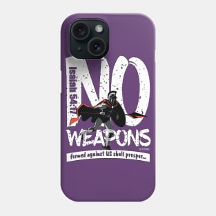 NO-WEAPONS soldier with a javelin Phone Case