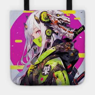 Anime Cyborg Warrior Tote