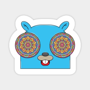 Mandala Eyed Gopher Magnet