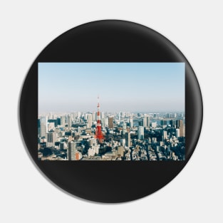 Tokyo Cityscape With Tokyo Tower on Sunny Day Pin