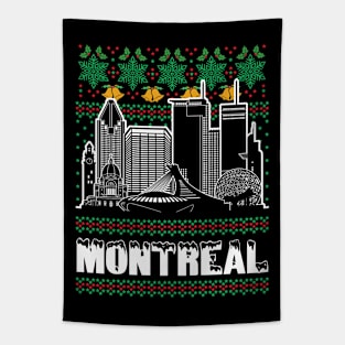 Montreal Canada Ugly Christmas Tapestry