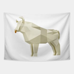 White Metal Bull symbol of the new year 2021 Tapestry