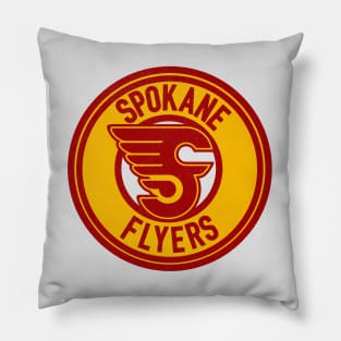 Defunct Spokane Flyers WIHL Hockey 1970 Pillow