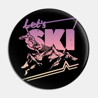 Retro Ski  - Vintage 80s 90s Ski Pin