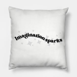 Imagination sparks booklover Pillow