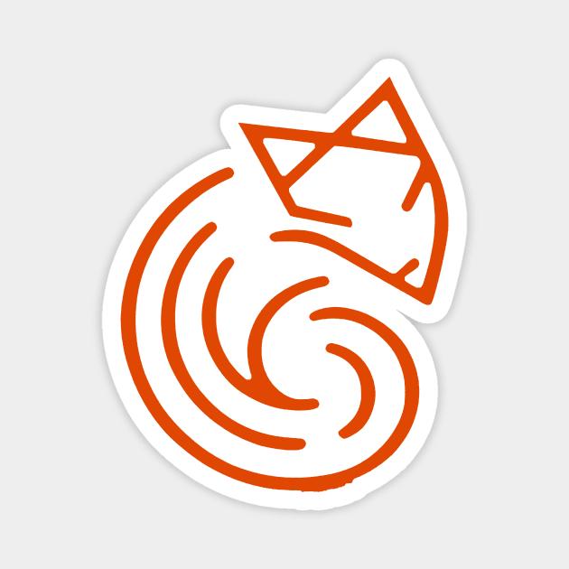 Orange Fox Magnet by AnimaLine