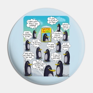 Penguin Election Pin