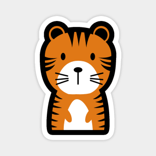 Cute tiger cartoon character Magnet