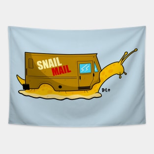 Snail mail funny saying postal carrier Tapestry